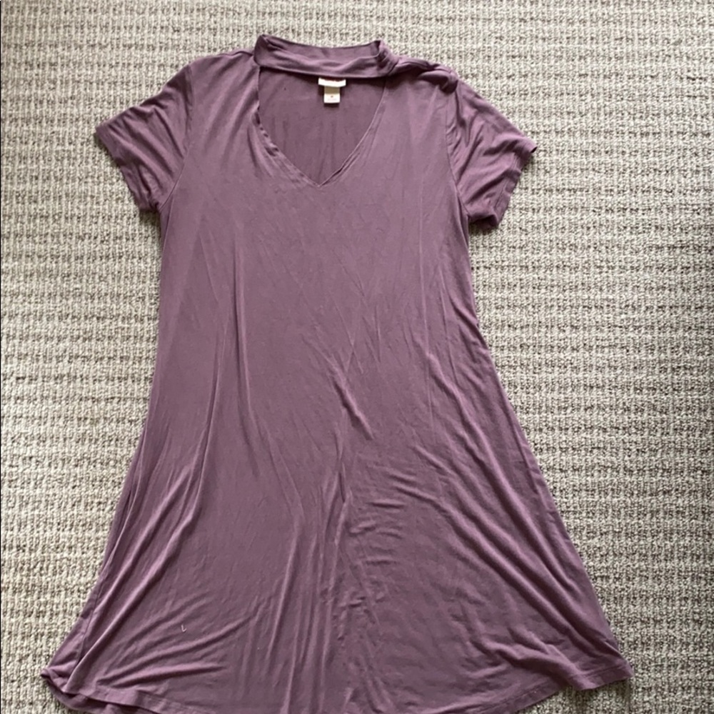 Lavender cut out dress